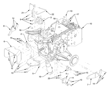 Transmission Connections Diagram and Parts List for 6284 54AD64H710-54AT64H710-54BD64H710-54BT64H710 Cub Cadet Lawn Tractor